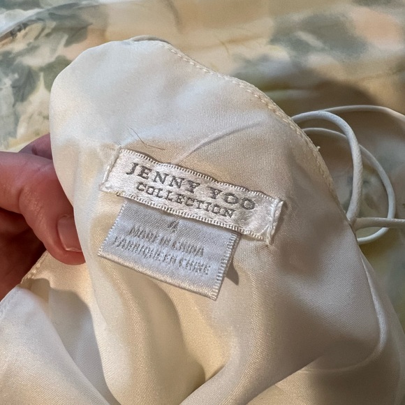 Jenny Yoo Hampton skirt vintage ivory sage chiffon with Emerson top - Picture 2 of 9